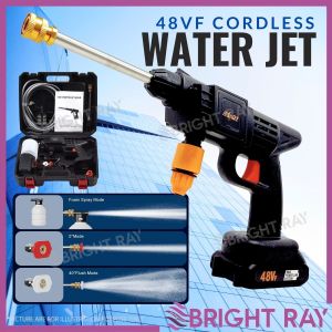 Cordless Water Jet High Pressure Portable Car Wash Water Jet Rechargeable Pressure Washer Cuci Lumpur Banjir High Power