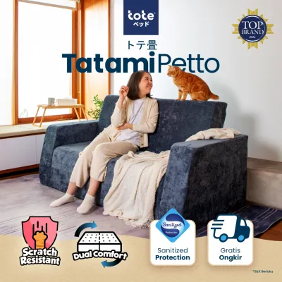 Tote Tatami Petto | Pet Friendly Sofa Anti Cakaran Kucing
