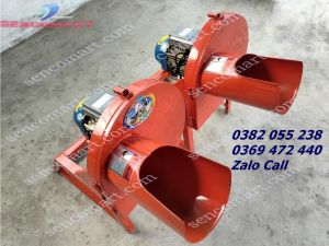 Máy băm chuối mịn cỏ 1 lần motor 2hp tai Hậu Giang