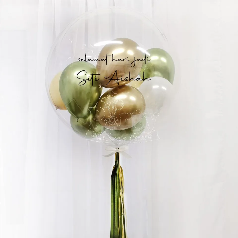 Clear on sale balloon ribbon