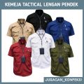 KEMEJA TACTICAL LAPANGAN PDL M-TAC LENGAN PENDEK - BAJU BAHAN DRILL - BAJU KEMEJA PREMIUM LENGAN PENDEK. 