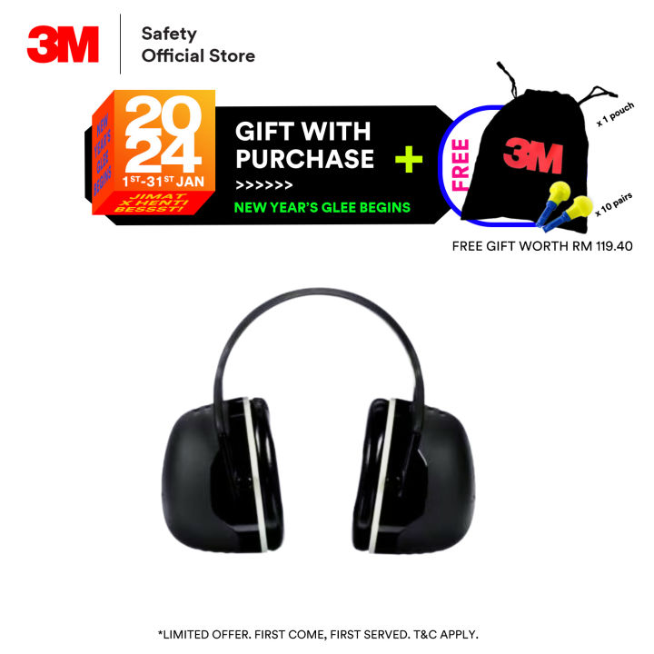 3M X5A Peltor Premium Safety Earmuff/ Over-The-Head Earmuff/ Highest ...