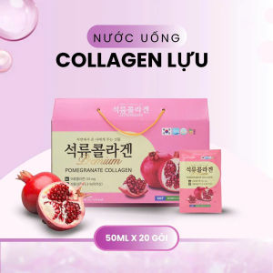 Tinh Chất Lựu Collagen Hàn Quốc Pomegranate Collagen Premium - Hộp 20 gói x 50ml