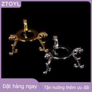 ZTOYL GUCHEN Đế đỡ trứng đá quý trưng bày mạ vàng giá đỡ quả cầu pha lê đồ trang trí
