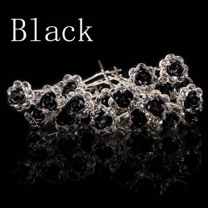 UUMIR 20PCS เครื่องประดับ การว่าจ้าง เจ้าสาว กิ๊บติดผม คริสตัล พลอยเทียม กิ๊บติดผมดอกไม้