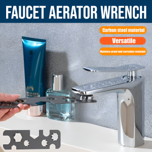 Faucet Aerator Wrench  Stainless Steel Sink Faucet Aerator Faucet Bubbler Nozzle Removal Tool Multifunctional Moistureproof Household