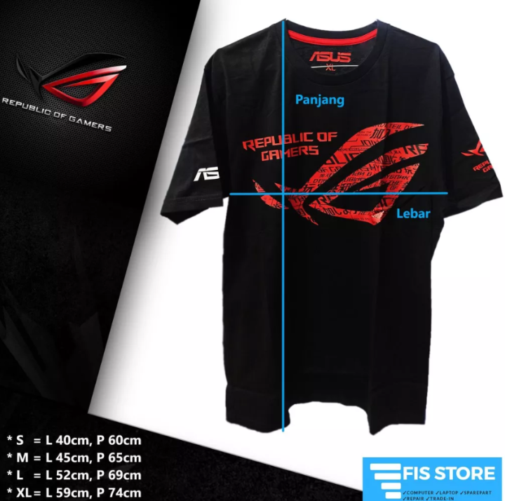 Asus Rog Original Asus T-shirt (republic Of Gamers) | Lazada PH