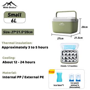 Ice Box Cooler Chest Insulated 6L 10L 16L 30L Camping Freshness Preservati Storage Box