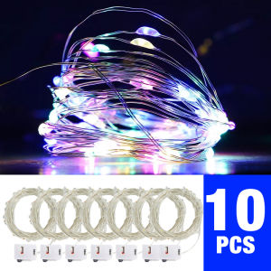 10PCS Lights for Bedroom Night Light Home Decor 1M/2M /3M LEDS String Lights Waterproof Christmas Light