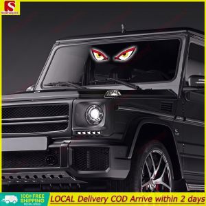 【Big Sale】 Solar Demon Eye LED Warning Light Suction Cup Car Dashboard Flash Signal Type-C 【SuperLegend】