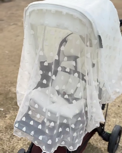 Baby Carriage Fly Net Comfortable Breathable Mesh Toddlers Strollers Bassinet Cover Sleeve for Outdoor Indoor