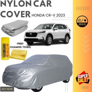 Nylon Car Cover for Honda CR-V 2023 Waterproof High Quality Car Cover for Indoor & Outdoor Protection with Chamois Towel