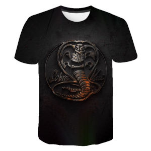 Summer Fashion 3D Printed Women Mens T-Shirts Round Neck Cobra Kai Casual Streetwear Tops
