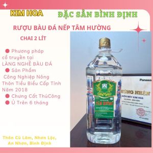 Rượu bàu đá NẾP- TÂM HƯỜNG 2 lít - Đặc sản Bình Định- Làng Nghề truyền thống BÀU ĐÁ OCOP -  rượu đậu xanh rượu ngâm thuốc quà tặng