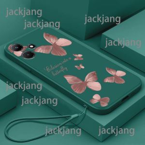 Casing INFINIX HOT 30I  Soft shell Retro butterfly series shockproof phone case strap