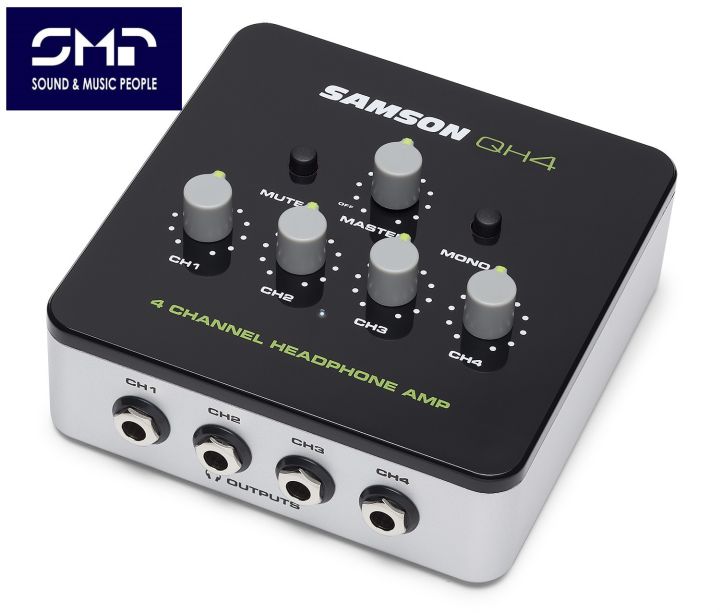 Amplificador Samson P/ Fone De Ouvido 4 Canais Qh4 | Frete Grátis