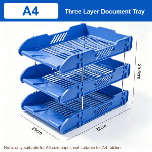 A4 Paper Document Tray File Organizer File Tray Desk Document Organizer File Holder Storage Box Rack