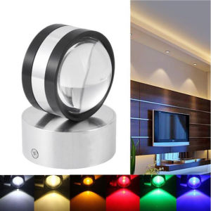 3w LED Indoor Wall Lamp Bedside Lamp Living Room Bedroom Background Wall Hotel Corridor Aisle Creative Decoration Color Double-sided Spotlight