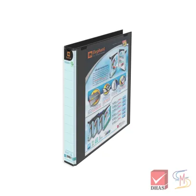 แฟ้ม 3 ห่วง ขนาด A4 ปกดูราพลาส รุ่น 9330 วิวบายเดอร์ ตราช้าง