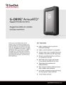 SanDisk Professional 1TB,2TB,4TB & 5TB (SDPH81) G-DRIVE ArmorATD, Rugged, Durable portable external HDD, Up to 140MB/s,  USB-C (5Gbps), USB 3.2 Gen 1 ประกัน Synnex 3 ปี for MAC OS and Windows. 