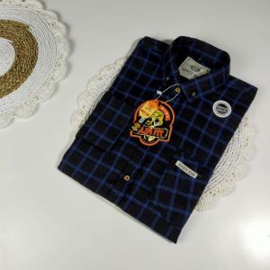 kemeja flanel pria cowo tangan panjang fashion murah COD