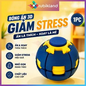 Bóng Ấn 3D Giảm Stress Fidget Spinner Bấm Nhấn Xoay Gyro Spin Ball 360 Độ Đồ Chơi Trẻ Em Con Quay