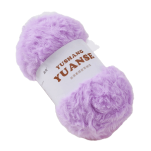 XIJIBAN 100G/Ball Màu đơn sắc Sợi len giả lông chồn Cọc dài Ấm áp Sợi len lông chồn Vải nhung mềm mại Sợi len đan móc Làm mũ và khăn quàng cổ