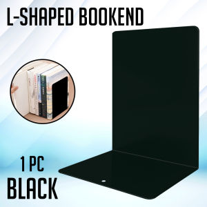 PrintYourStyle L-Shaped Bookend Plastic Book Holder for School and Office