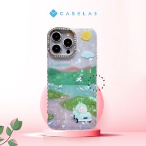 CASELAB PREMIUIM SUMMER SERIES HOLOGRAM CASE Compatible For IP ( 11 - 15 PROMAX ) 15 PROMAX 15 PRO 15 PLUS 15 14PROMAX 14PRO 14 PLUS 14 13PROMAX 13 PRO 13 12 PROMAX 12 PRO 12 11 CASE SUMMER VACATION TULIPS HOLOGRAM