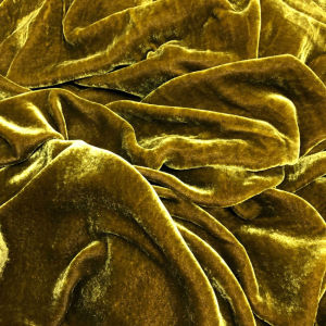 Vải nhung the tơ tằm cao cấp màu rêu may áo dài váy đầm siêu nhẹ mềm mượt & thoáng