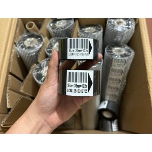 Cuộn mực ruy băng máy Indate DY-8 HP-241B..Combo mực indate mực ruy băng máy indate.