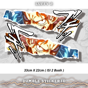 Sticker Stripping All Type Motor Print Cutting Stiker Mata Anime Luffy One Piece 2