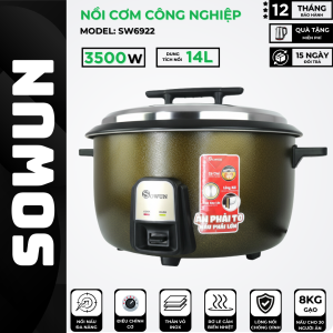 Nồi Cơm Điện Công Nghiệp Chính Hãng SOWUN SW6956 5.6L ( NẮP RỜI ) Bảo Hành 12 Tháng