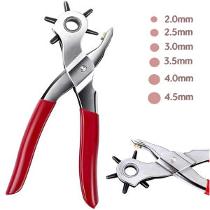 Heavy Tool for Leather Punch Hole Puncher Belts Belt Watch Bands Straps Saddles Shoes Rotary Sewing Leathercraft Tools