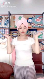 🇲🇾💖 Ready Stock 💖🇲🇾 Super Soft Thickened Japanese Style Microfiber Drying Hair Cap _素色菠萝格干发帽