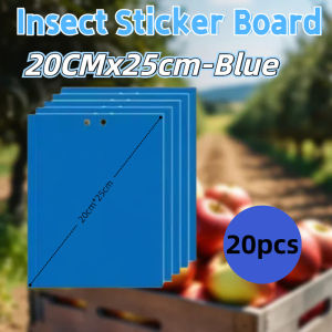 50PCS INSECT STICKER BOARD Double Sides Sticky Trap Board Fruit Fly Glue Boards Bugs Sticky Board Killer
