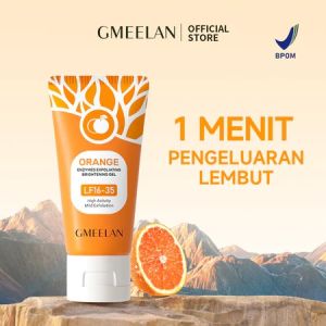GMEELAN 1PC Orange Exfoliating Gel Facial Glowing Blackhead Cleaner Body Exfoliating 1Menit 50g