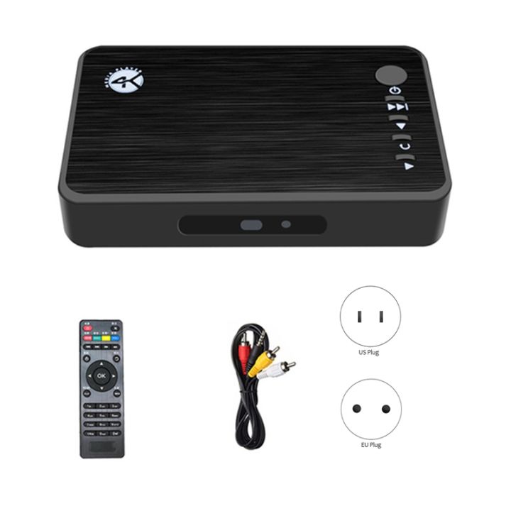Lettore Multimediale Full HD Mini Box, Dimensioni Ridotte, Supporto USB MMC RMVB MP3 AVI MKV, velocità di Decodifica Fino a 100 Mbps (Spina UE