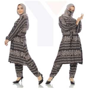 Setelan One Set Rayon Ethnic Terbaru & Kekinian Big Size SUPER JUMBO XXL LD 110 cm 3747 3756A