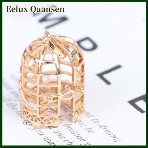 Eelux Đồ nội thất thu nhỏ Nhà búp bê tỷ lệ 1:12 Lồng chim bằng kim loại để trang trí nhà búp bê