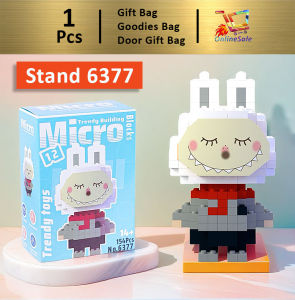 Building Block Nano Bricks Cute Cartoon Labubu Mini for Goodies Birthday Gift Present Toy Mainan Lego (131) 卡通微型积木