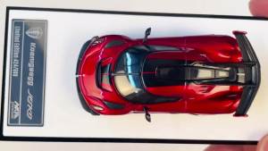 HKM 1:64 Koenigsegg Absolut Electroplating silver Jesko Alloy Diecast Car Model Toys Gift