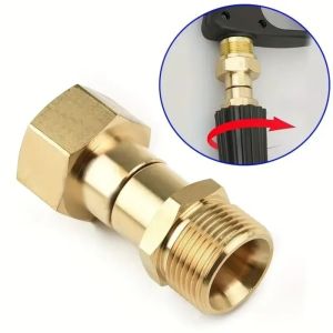 HOTOTO Rotary Cleaning Hose Joint High Pressure M22-14/15 Spray Adapter  Brass Cleaning Hose Connection