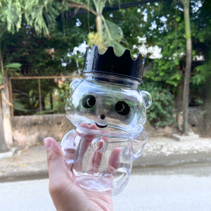 Bành 60 Hũ Nhựa PET Hình Gấu Trúc 500ml Cổ Rộng 62mm – Trong Suốt Dễ Thương Đựng Thực Phẩm An Toàn