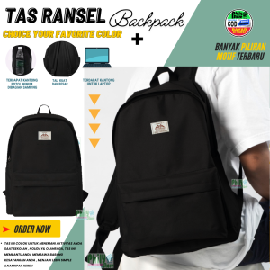 Tas ransel cowok simple tas ransel pria tas gendong tas kuliah tas punggung SMP SMA SMK Ransel anak sekolah Kuliah