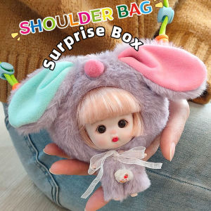 COPOTIYA Animal Loli Fen Plush Shoulder Bag Bag Pendant Vinyl Face Loli Girl Doll Toy Plush Bag Plush Doll Decoration Animal Girl Vinyl Dolls Room Decor