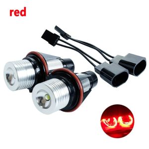 2Pcs Error Free Angel Eye Halo Ring Marker Side LED Bulb 5W Car Headlight Fog Lamp For BMW E39 E53 E60 E61 E63 X5 530i