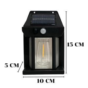[พร้อมส่ง] โคมไฟโซล่าเซลล์ LED ไฟเซ็นเซอร์ ไฟติดผนังกันน้ำฝน ติดตั้งง่าย ไม่ต้องเดินสายไฟ ทิตย์แบตทนทาน
