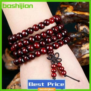 bashijian Sandalwood Tibetan Buddhism Mala Sandal Prayer Beads 108 Beads Bracelet Necklace