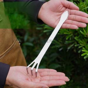 [COD] WEICHENG 1 cái mới bằng thép không gỉ gốc Rake Bonsai Chậu cây 3-prong nới lỏng đất công cụ cầm tay chống gỉ Rake nhà làm vườn công cụ
